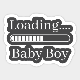 Baby Boy Loading Sticker